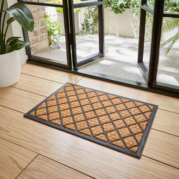 Coco Rubber Doormat - Natural